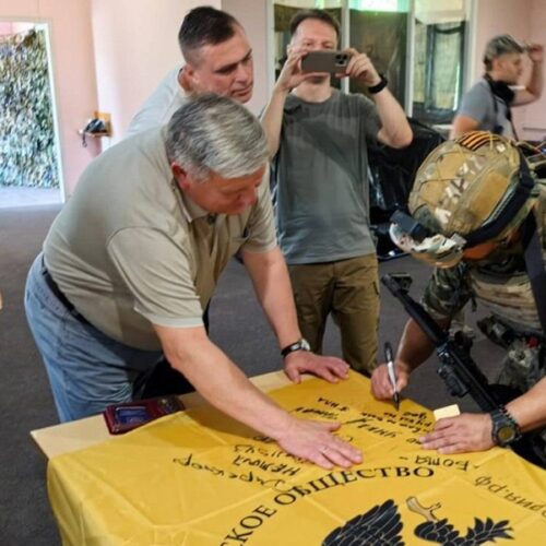 Бойцы отряда БАРС из Новосибирска вступили Военно-историческое общество