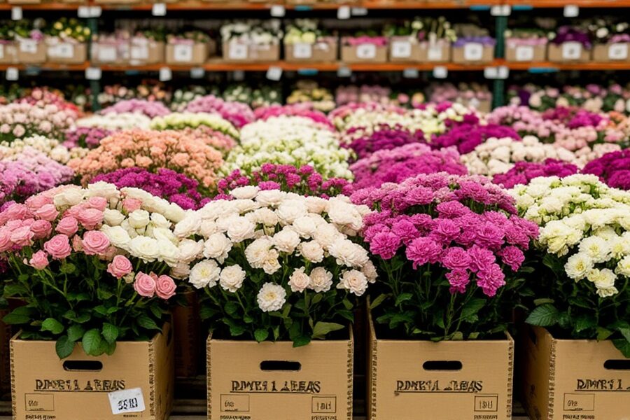 В Новосибирскую область ввезли более 400 тонн цветов