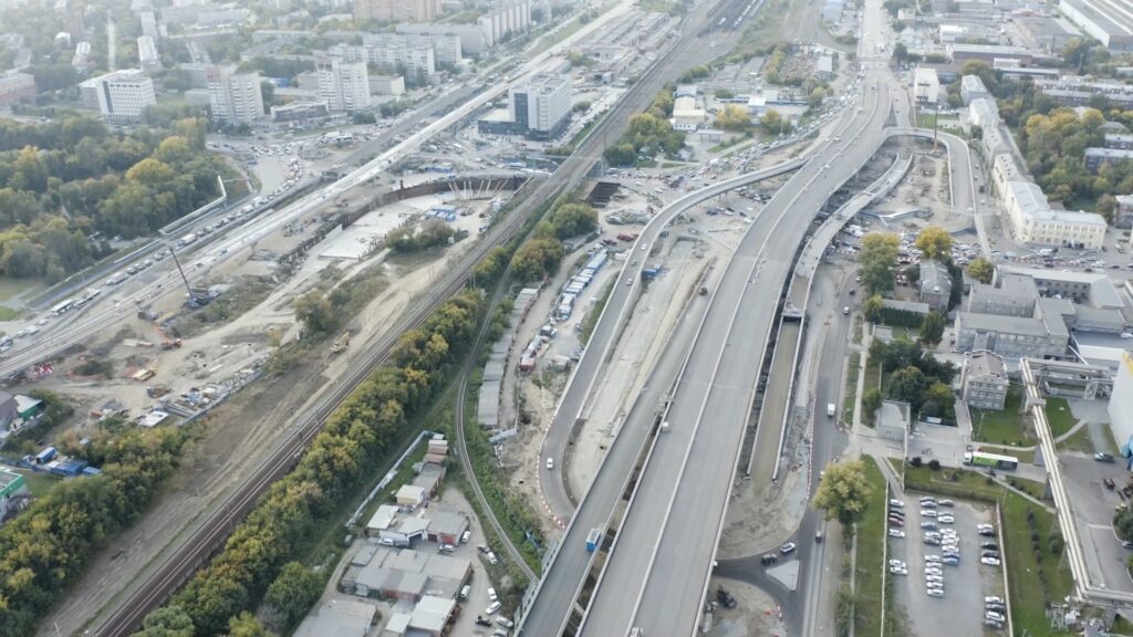 В Новосибирске откроют еще два съезда на развязке четвертого моста