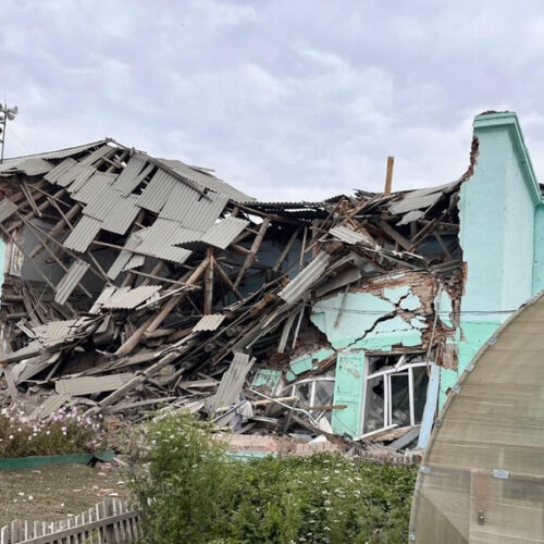обрушение школы в Татарске