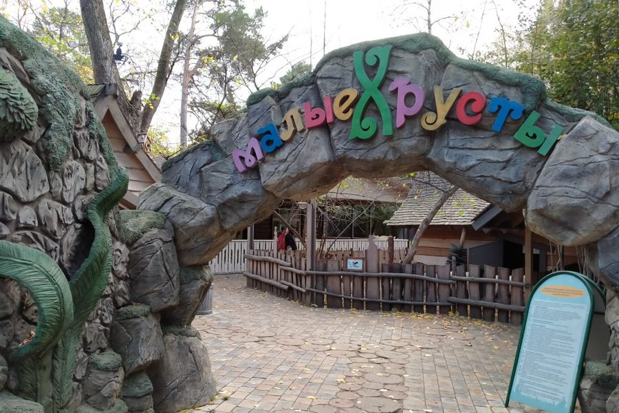 Яблоко со стеклом нашли в вольере домашних животных на площадке «Малые Хрусты»