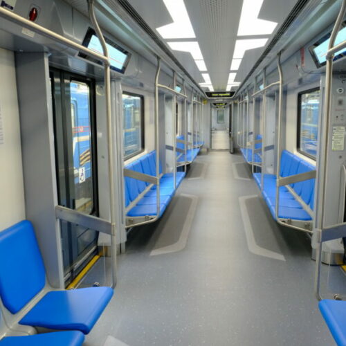 «Ермак» на линии метро: губернатор оценил новый подвижной состав Новосибирска