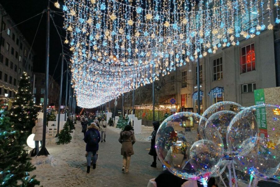 Улица Ленина станет пешеходной на новогодние праздники в Новосибирске