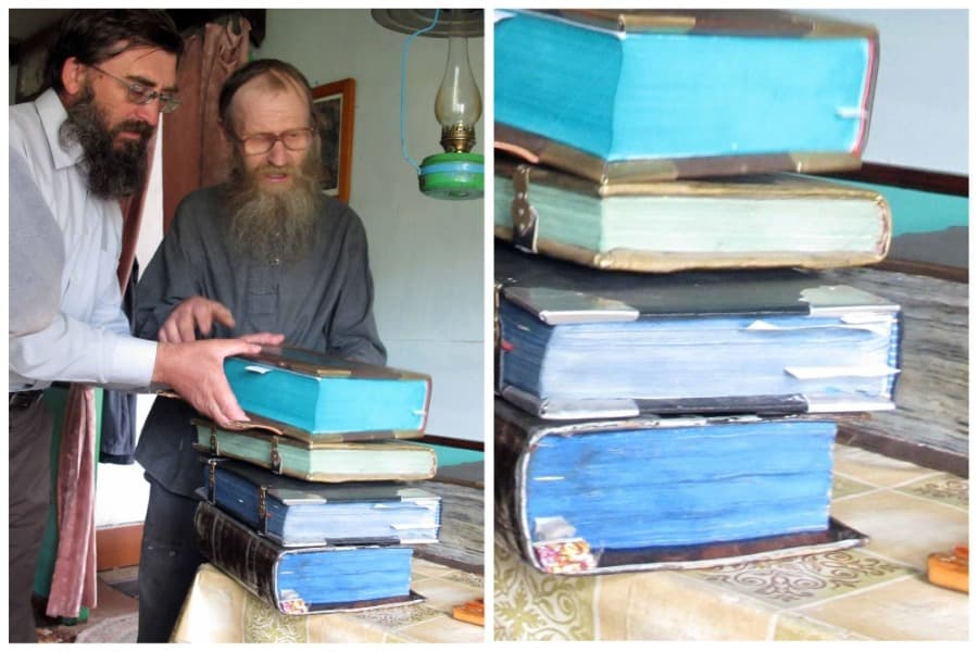 Андрей Бородихин и представитель старообрядческой общины