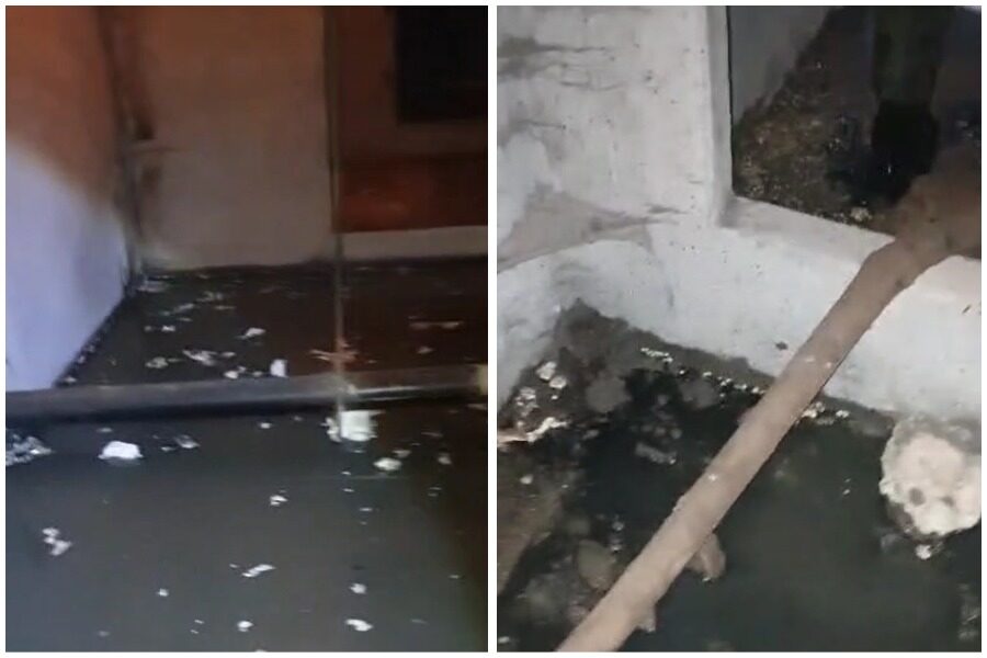 В новосибирской многоэтажке два месяца скапливаются канализационные стоки