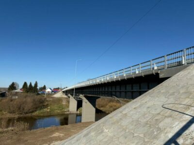 В Кыштовском районе отремонтировали мост через реку Тара по нацпроекту