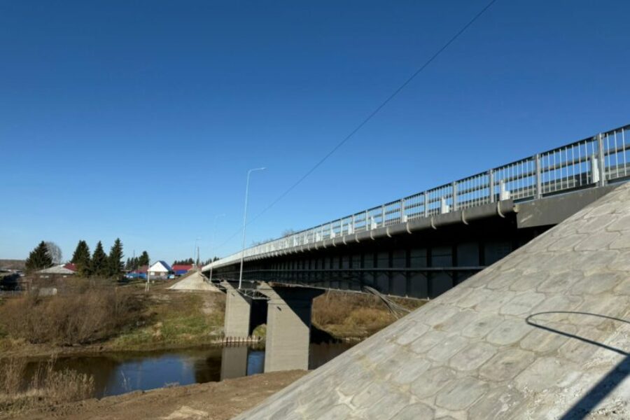 В Кыштовском районе отремонтировали мост через реку Тара по нацпроекту