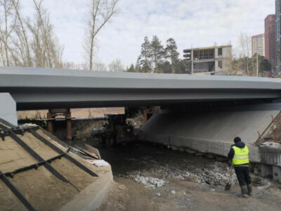 мост через реку Ельцовка-2