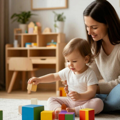 ребенок с мамой