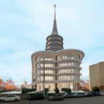 На Маркса на месте долгостроя построят офисно-выставочный центр со шпилем