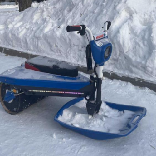 Электроснегокаты захламляют Нарымский парк в Новосибирске