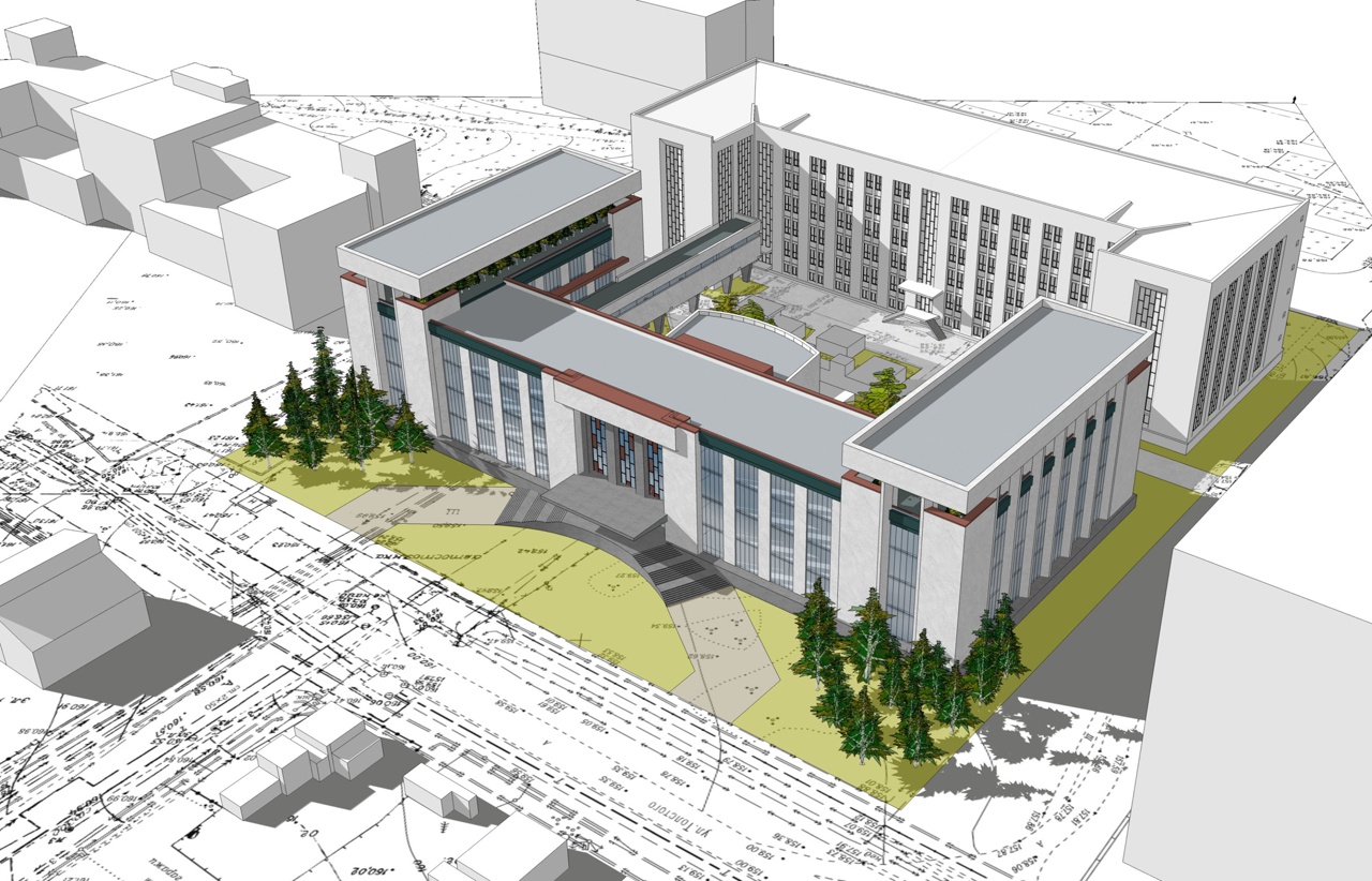 Участок был выделен Территориальным управлением Росимущества под строительство второй очереди ГПНТБ