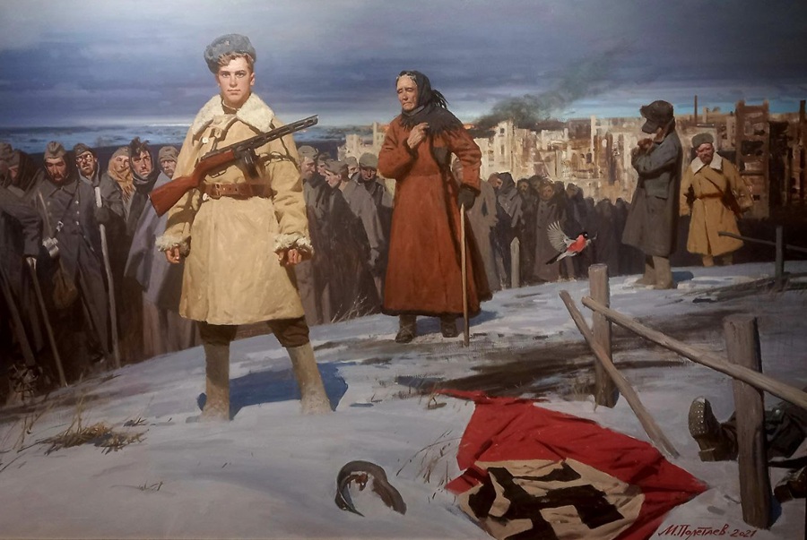 При единстве живописной техники, даже батальные работы Полетаева очень разнообразны по производимому впечатлению