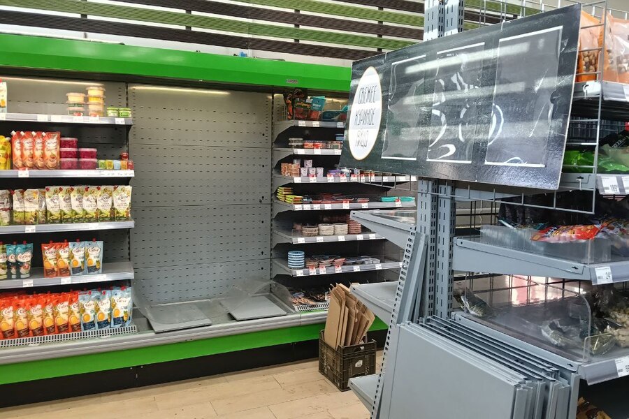 Последний день работы супермаркета