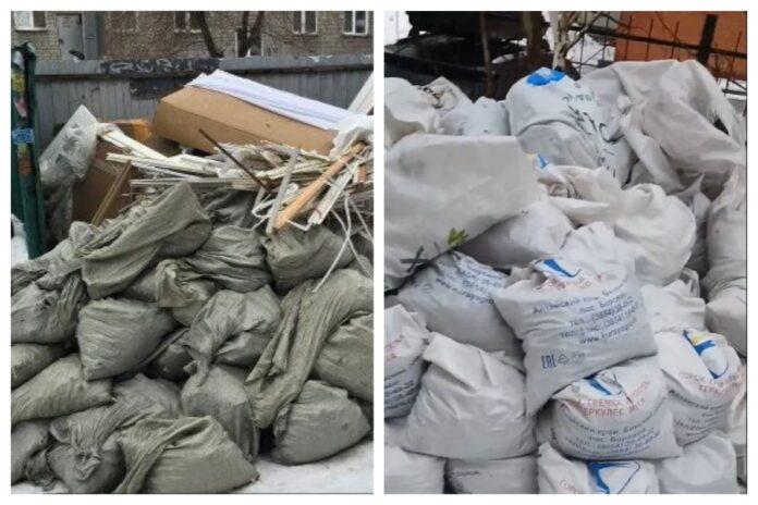 Проводится расследование: новосибирцы завалили строительными отходами контейнерные площадки