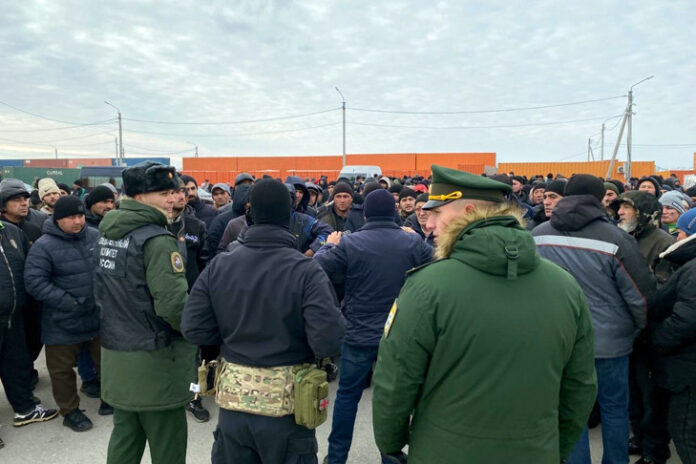 Почти 150 мигрантов проверили на рынке под Новосибирском