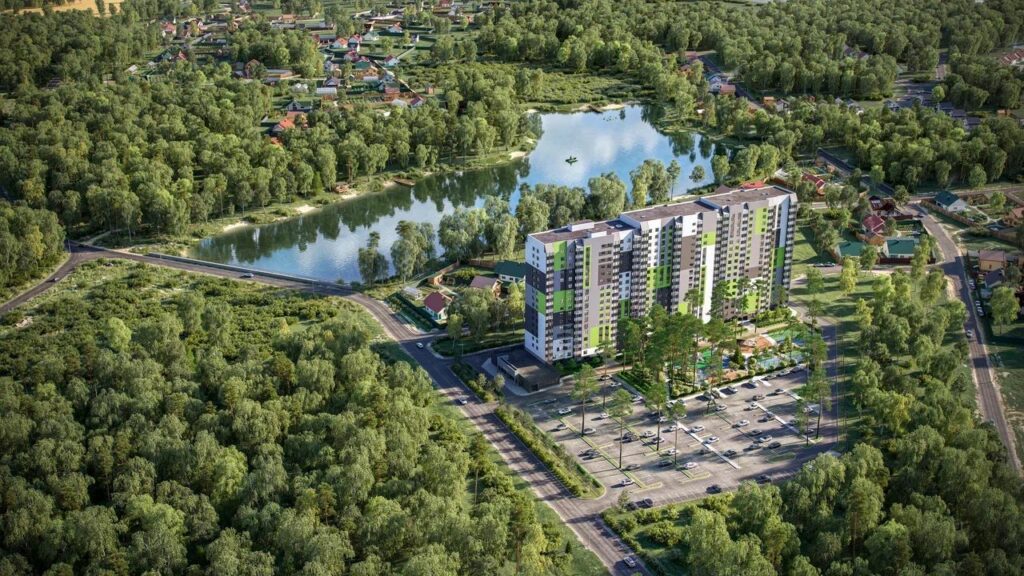 Научный подход к тишине: как выглядит новый проект ГК «Расцветай» на берегу озера Каинка