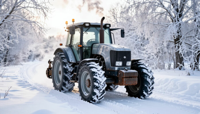 Депутат спас автобус с людьми в метель под Новосибирском, пробив дорогу трактором