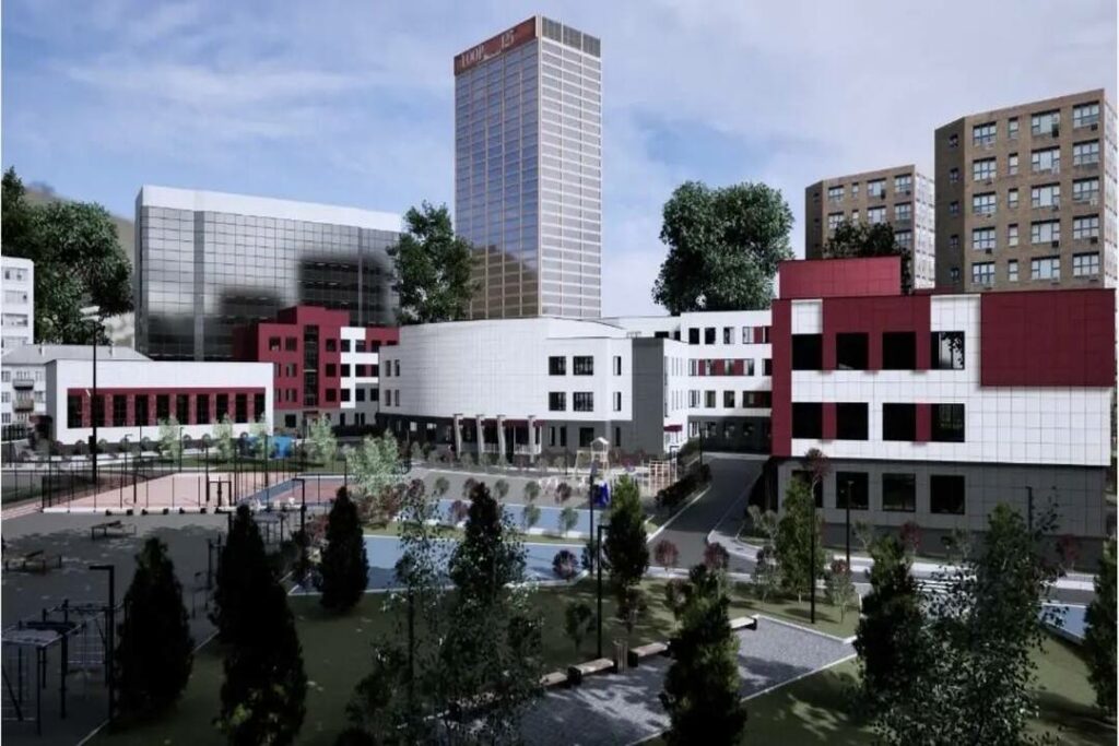 Мэр Новосибирска представил проект школы на 1100 мест в Клюквенном