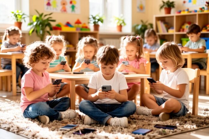 Костыль для дошкольника: все больше ребятишек приходят в детсады Новосибирска со смартфонами