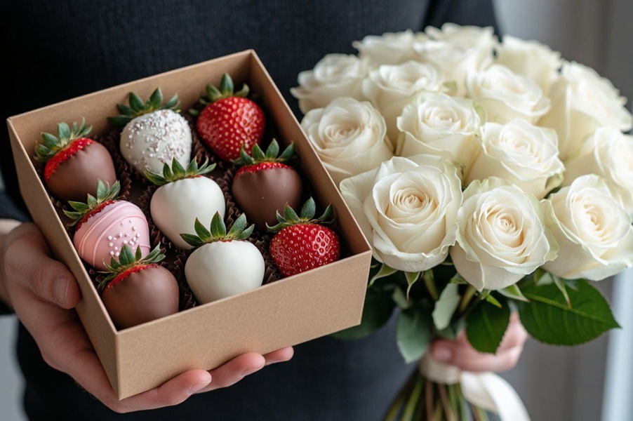 Спрос на клубнику в шоколаде в Новосибирске вырос на 65%