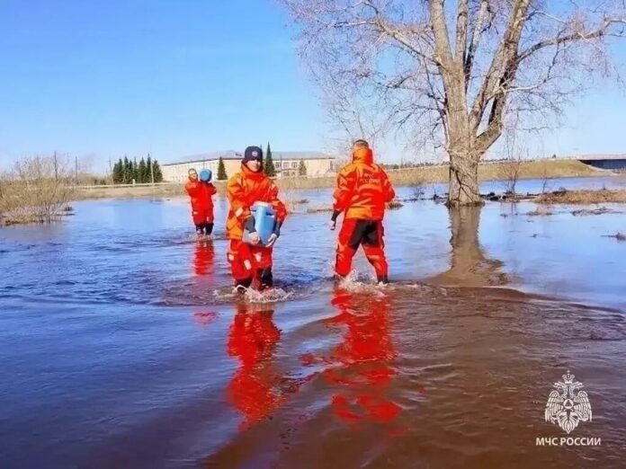 Новосибирские спасатели эвакуировали 10 человек из зоны подтопления