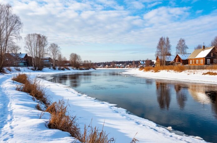 Река Карасук поднялась на три метра под Новосибирском