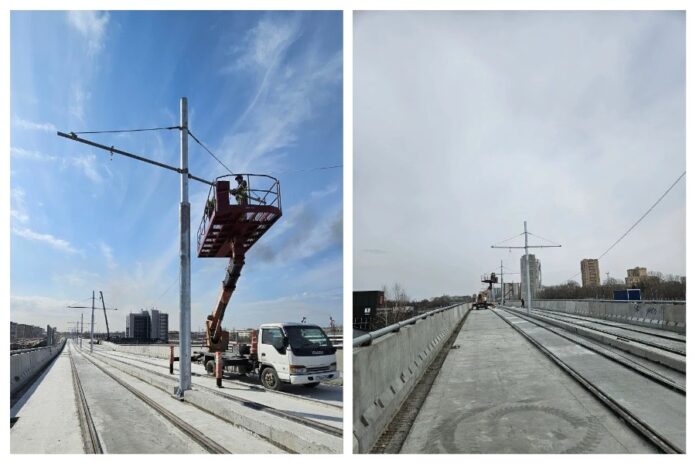 Движение трамваев на четвертом мосту в Новосибирске обещают открыть 27 апреля